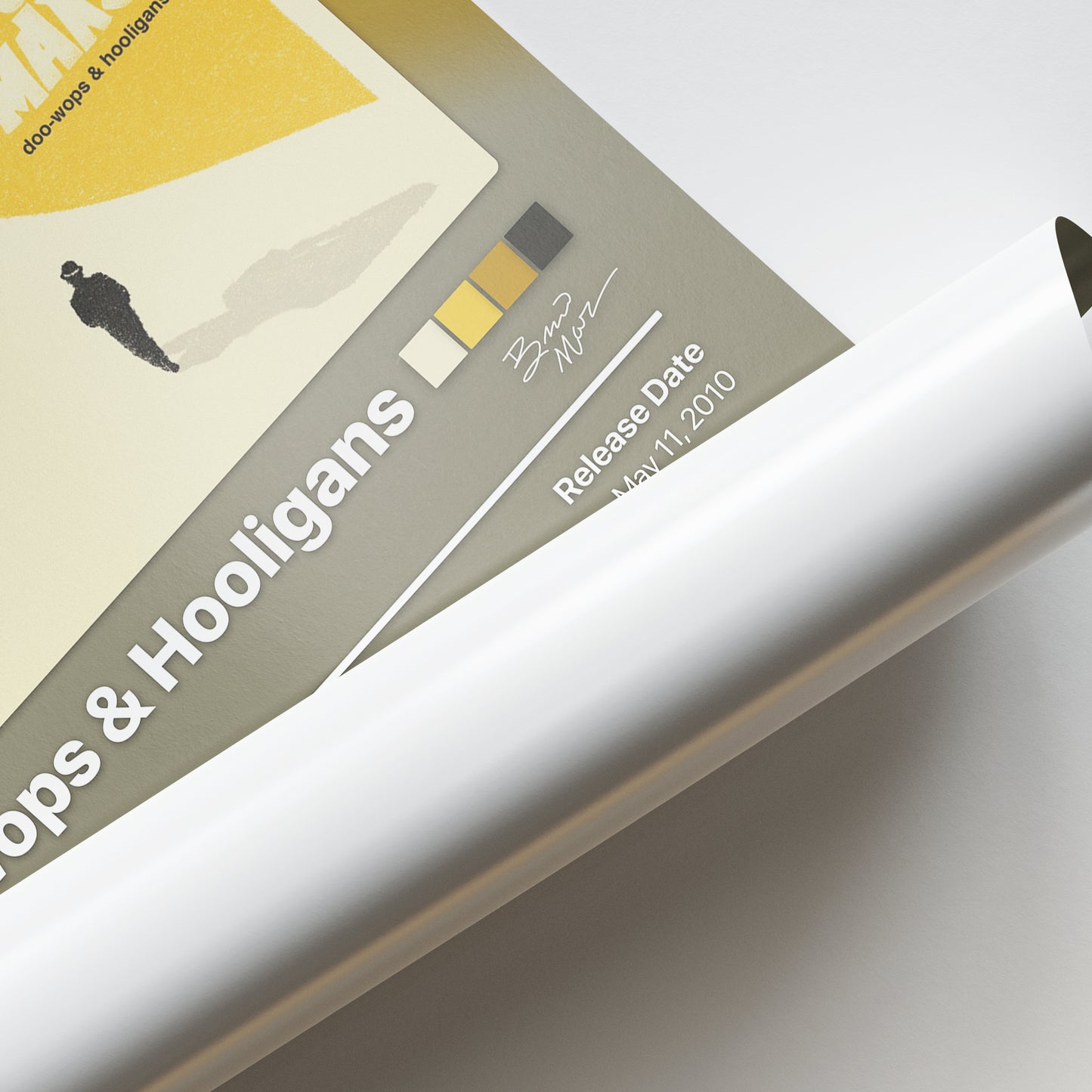Bruno Mars Doo-Wops & Hooligans Album Poster