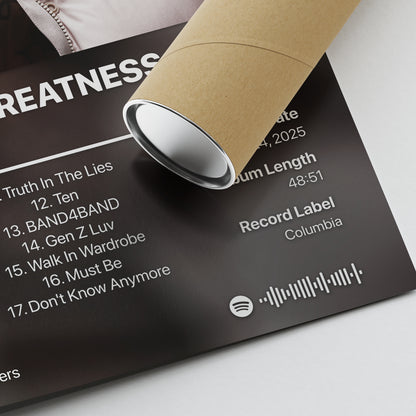 Central Cee CAN'T RUSH GREATNESS Album Poster