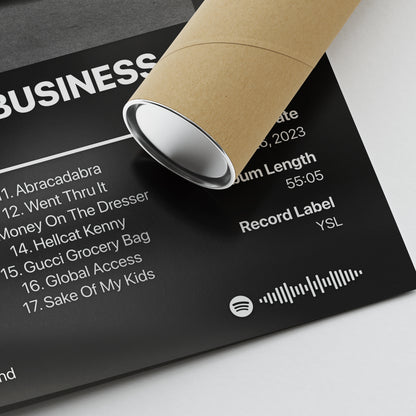 Young Thug BUSINESS IS BUSINESS Album Poster