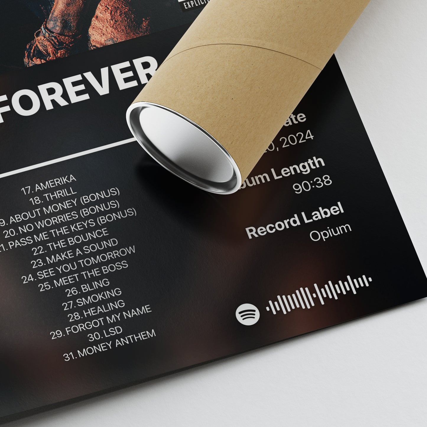 Destroy Lonely LOVE LASTS FOREVER V2.5 Album Poster