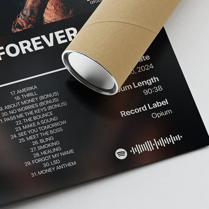 Destroy Lonely LOVE LASTS FOREVER V2.5 Album Poster