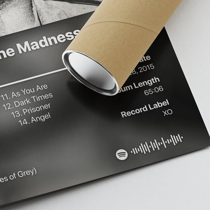 The Weeknd Beauty Behind The Madness Album Poster