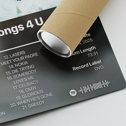 Drake $ome $exy $ongs 4 U Album Poster