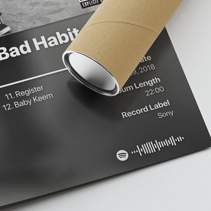 Baby Keem The Sound of Bad Habit Album Poster