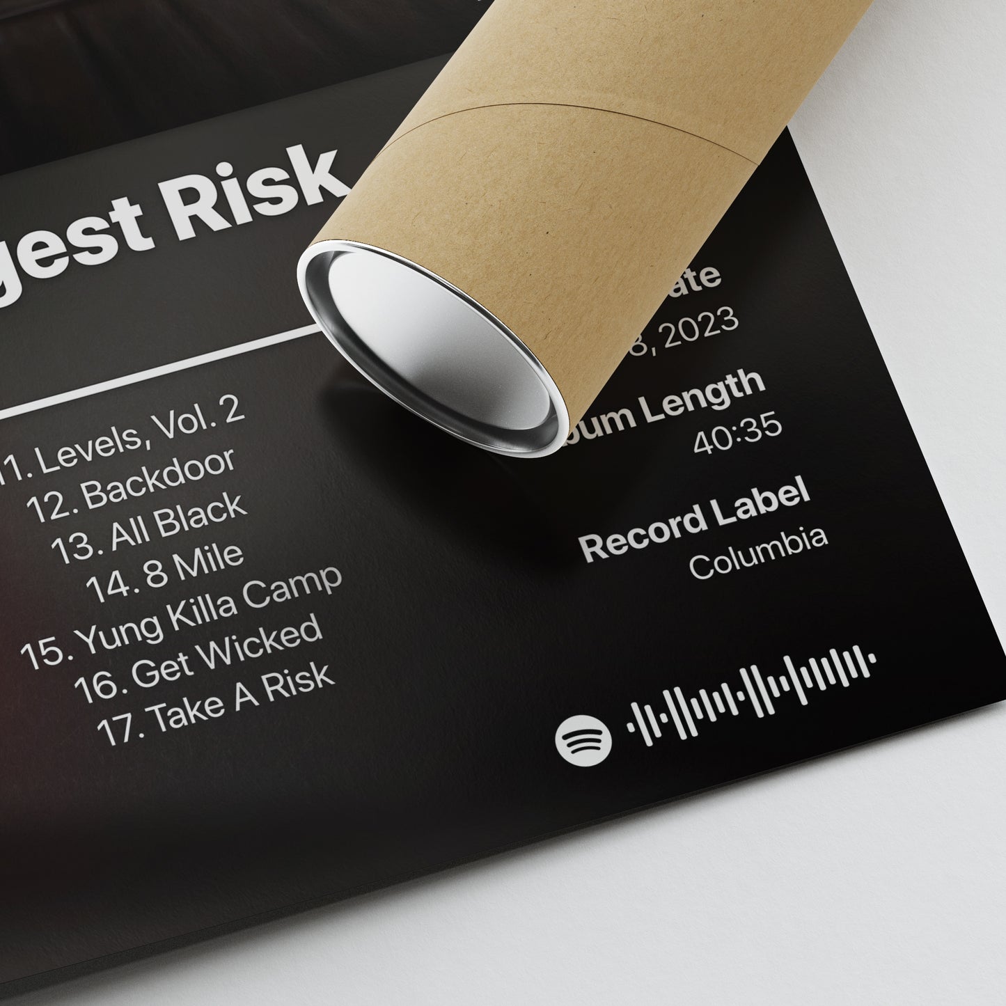 Glokk40Spaz Took The Biggest Risk Album Poster