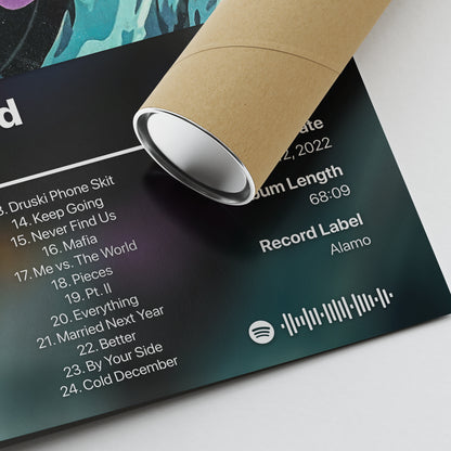 Rod Wave Beautiful Mind Album Poster