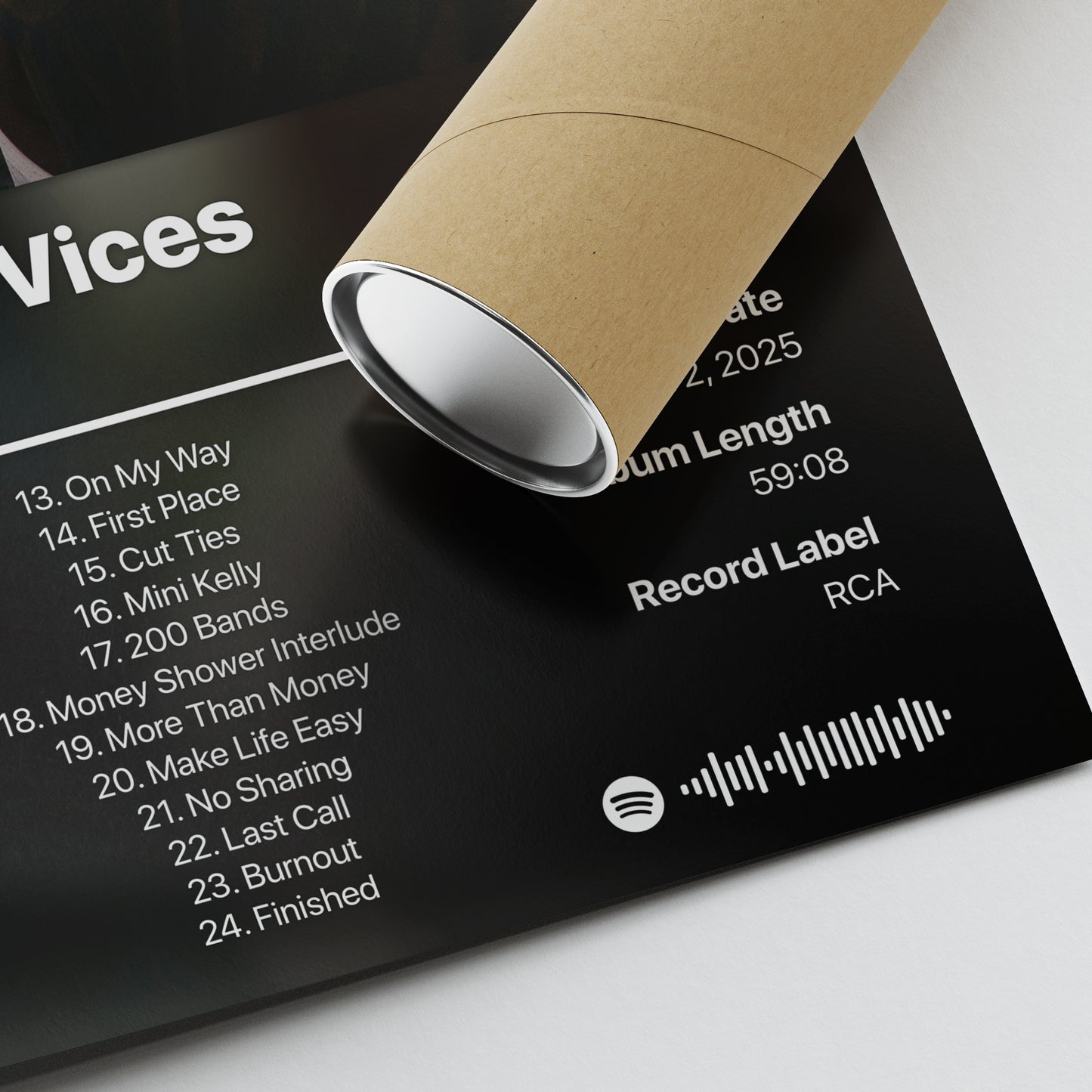 Bryson Tiller Solace & The Vices Album Poster