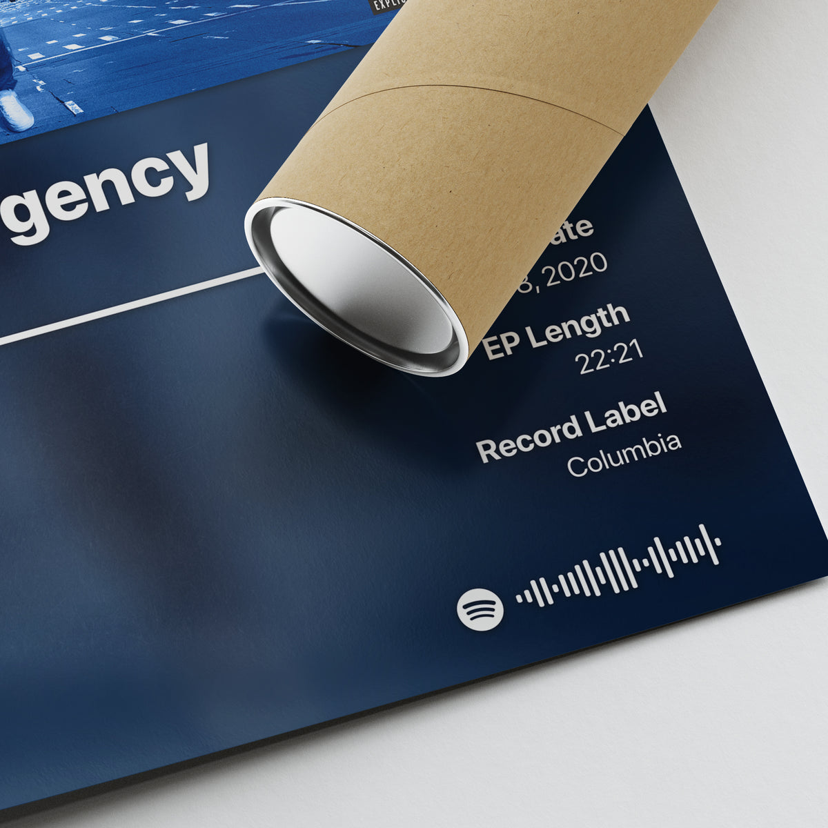 Lil Tjay State of Emergency Album Poster