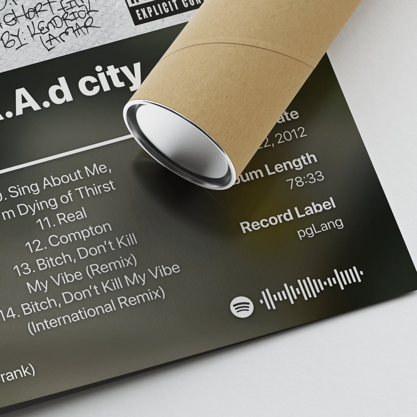 Kendrick Lamar good kid, m.A.A.d city Album Poster