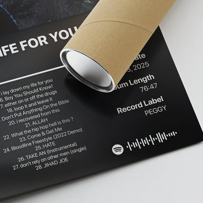JPEGMAFIA I LAY DOWN MY LIFE FOR YOU: DIRECTOR'S CUT Album Poster