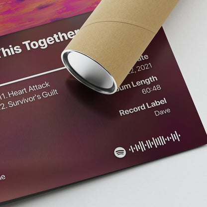 Dave We're All Alone In This Together Album Poster