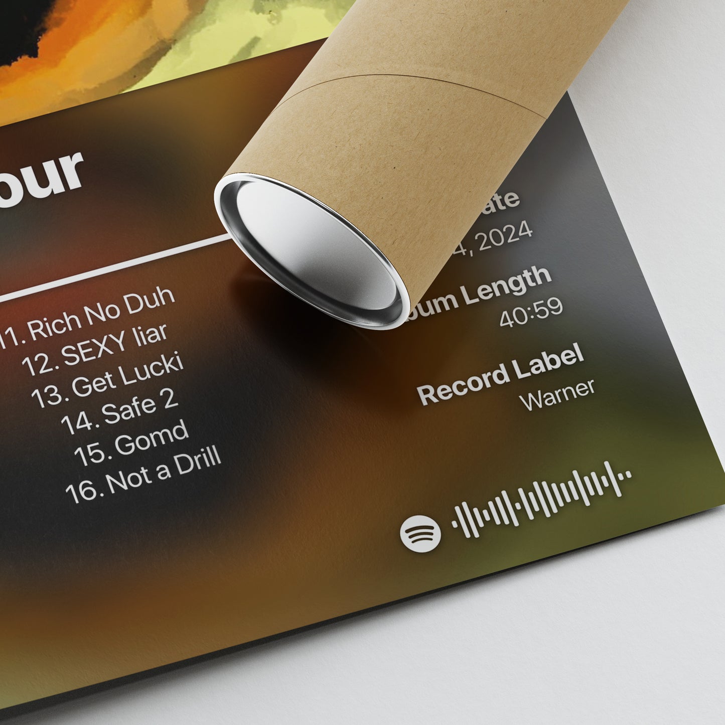 Veeze The Ganger Tour Album Poster