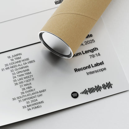 Playboi Carti MUSIC Album Poster