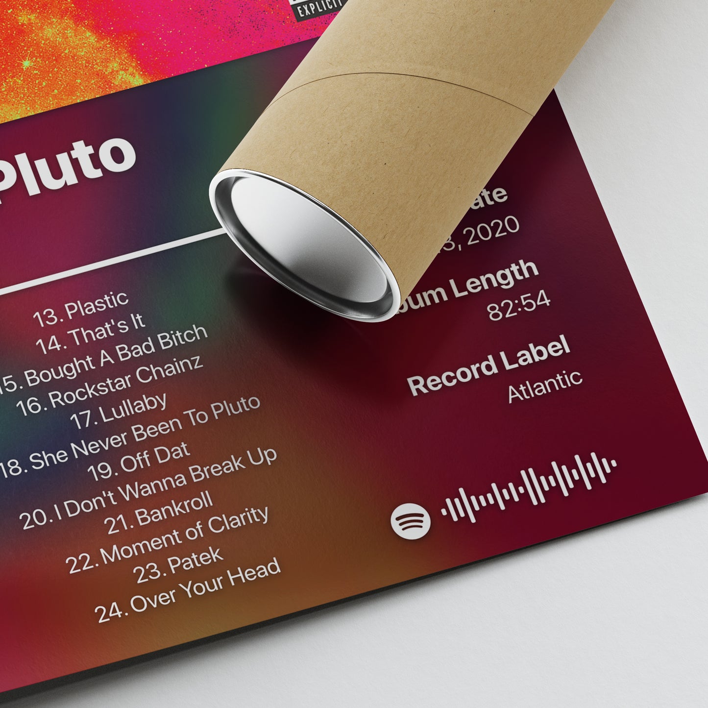 Lil Uzi Vert Pluto x Baby Pluto Album Poster