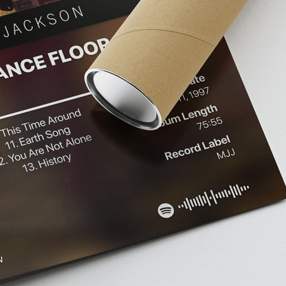 Michael Jackson BLOOD ON THE DANCE FLOOR Album Poster