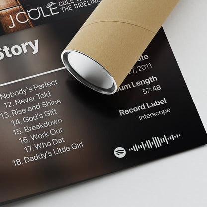 J. Cole The Sideline Story Album Poster