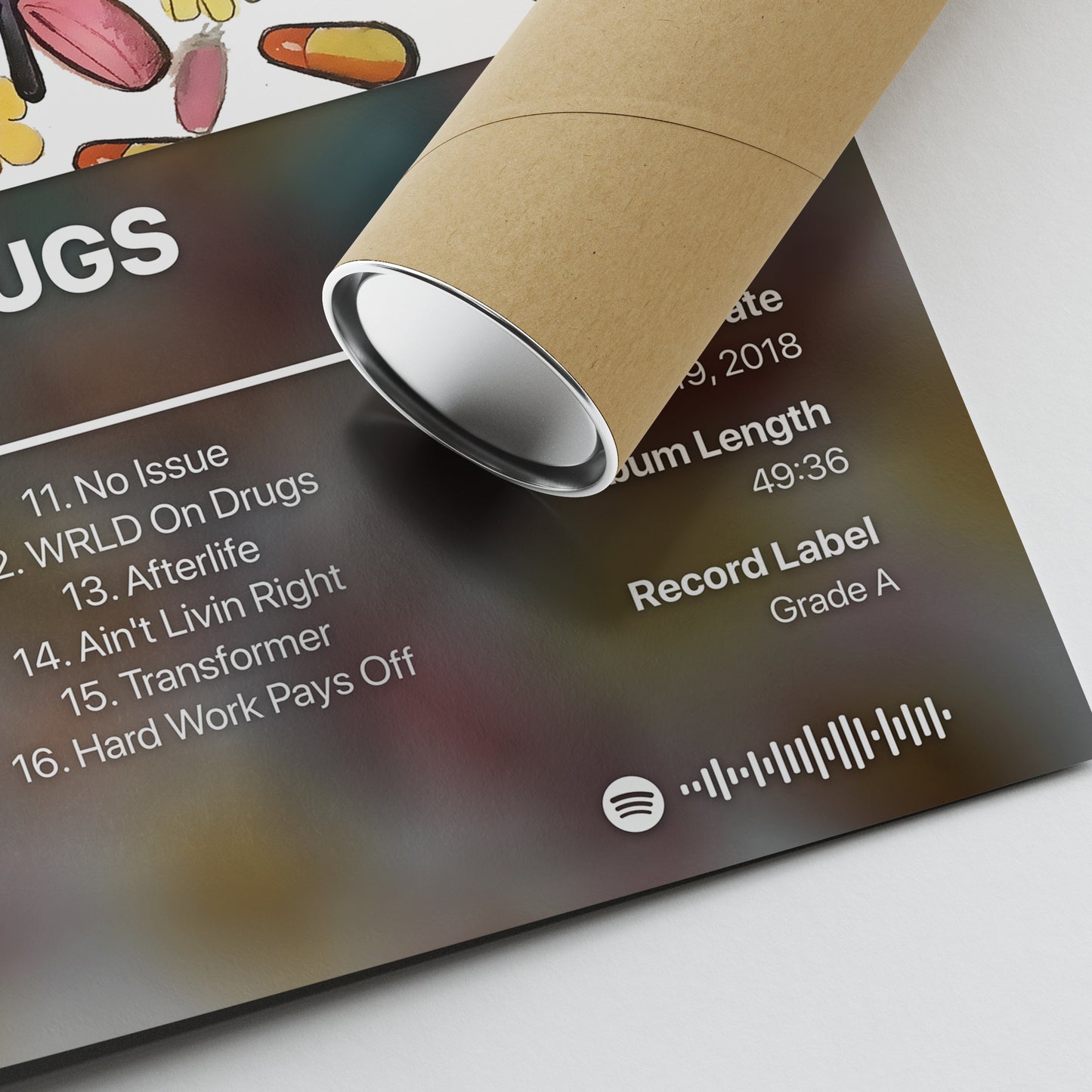 Juice WRLD WRLD ON DRUGS Album Poster