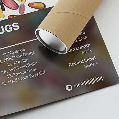 Juice WRLD WRLD ON DRUGS Album Poster
