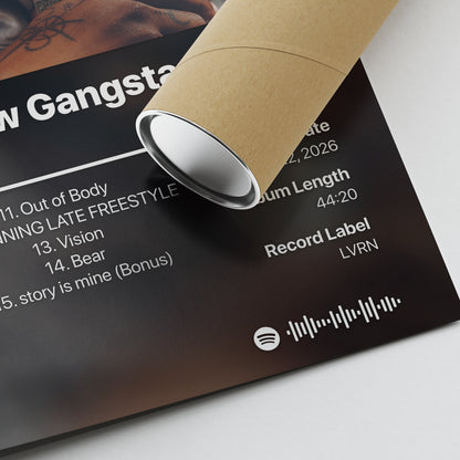 6LACK Love is the New Gangsta Album Poster