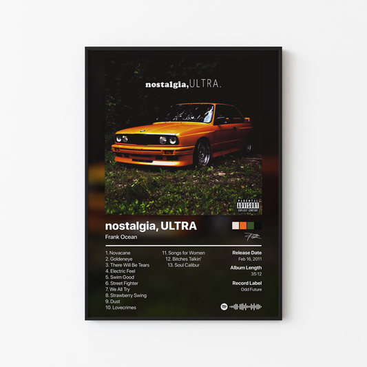 Frank Ocean nostalgia, ULTRA Album Poster