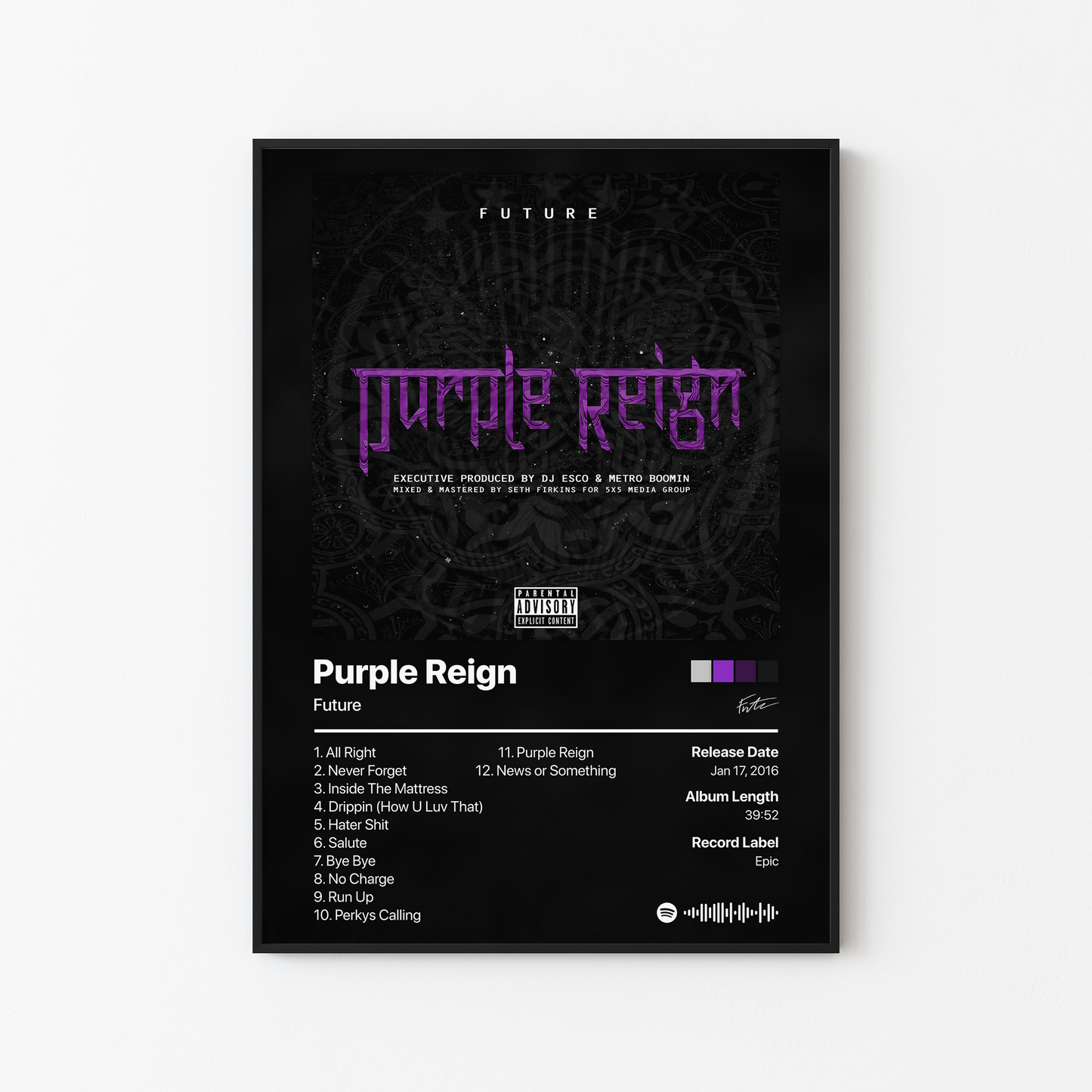 Future Purple Reign Album Poster