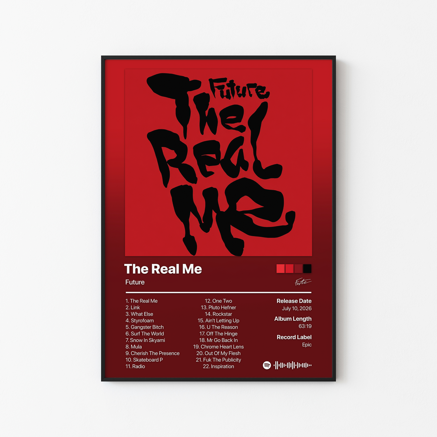Future The Real Me Album Poster