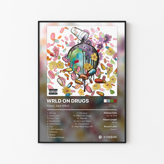 Juice WRLD WRLD ON DRUGS Album Poster