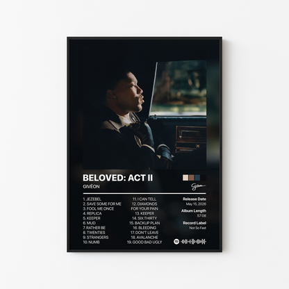 GIVEON BELOVED ACT II Album Poster