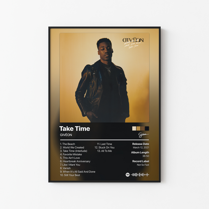 GIVEON When It's All Said And Done... Take Time Album Poster