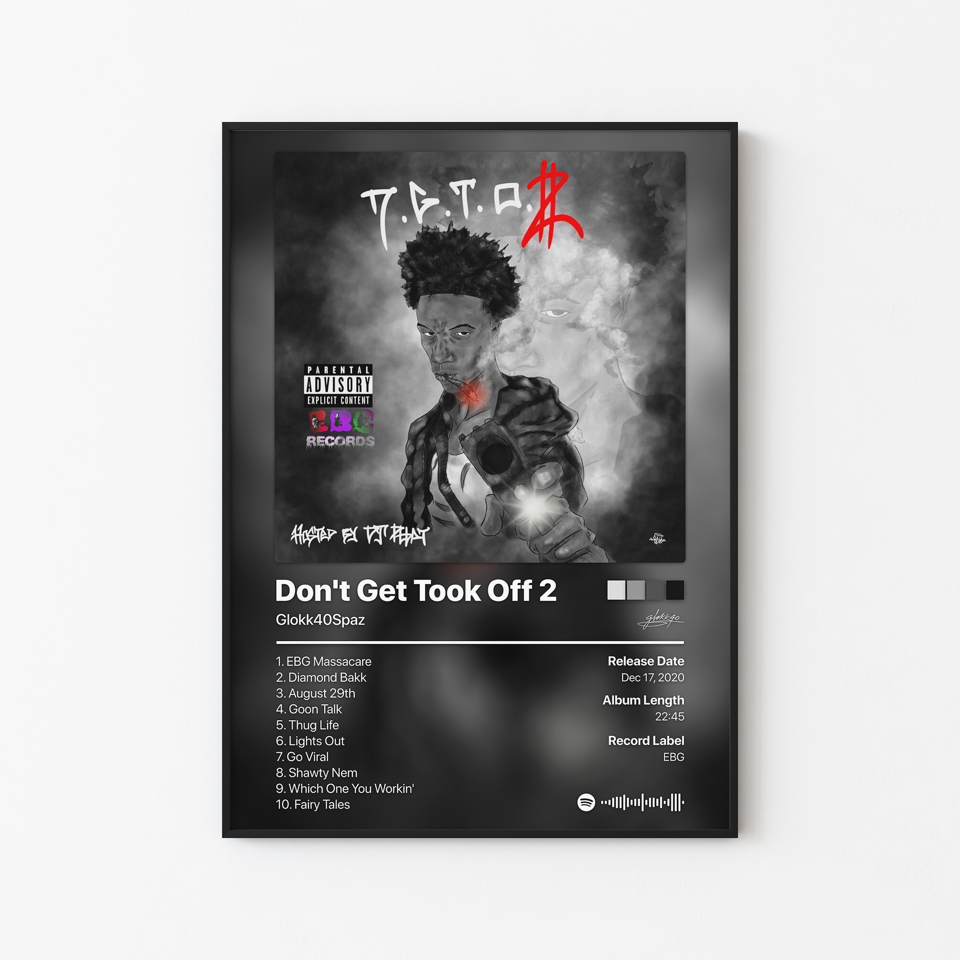 Glokk40Spaz Don't Get Took Off 2 Album Poster