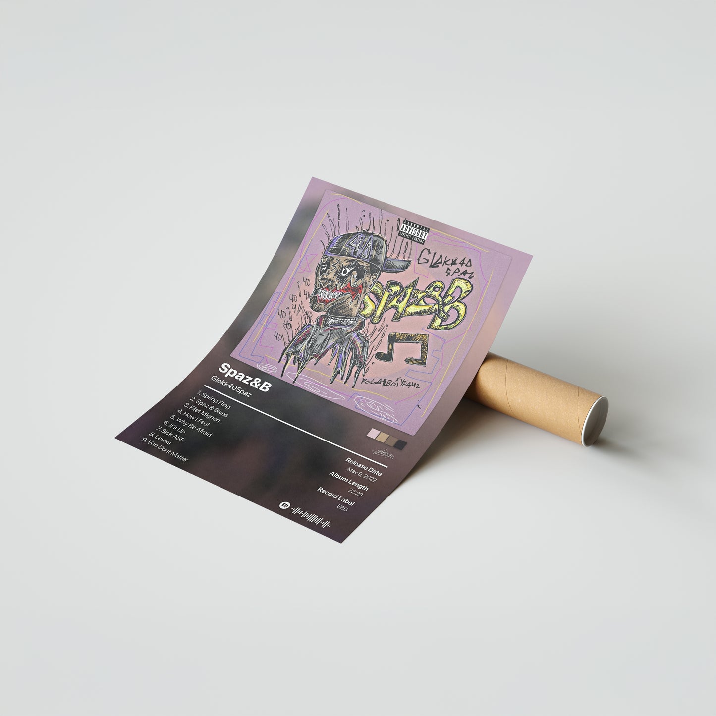 Glokk40Spaz Spaz&B Album Poster