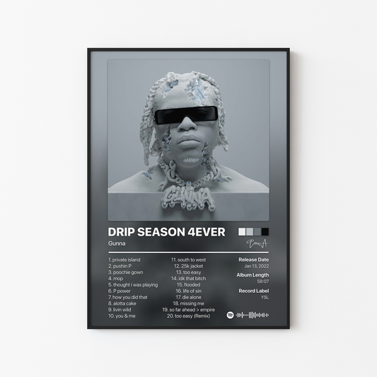Gunna DRIP SEASON 4EVER Album Poster