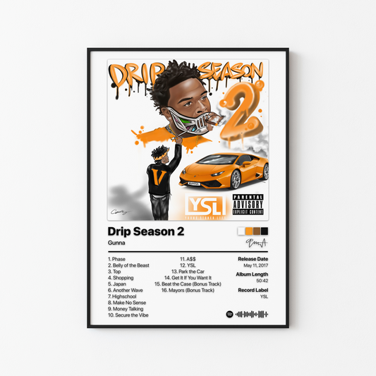 Gunna Drip Season 2 Album Poster