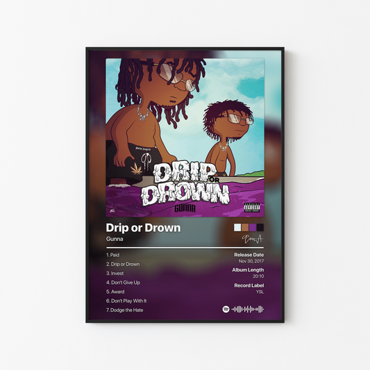 Gunna Drip or Drown Album Poster