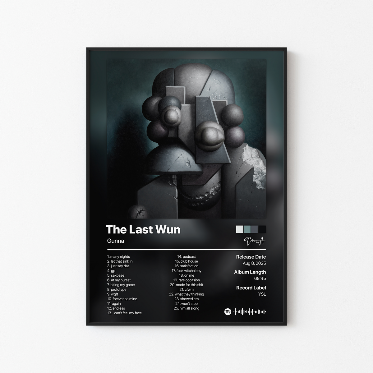 Gunna The Last Wun Album Poster