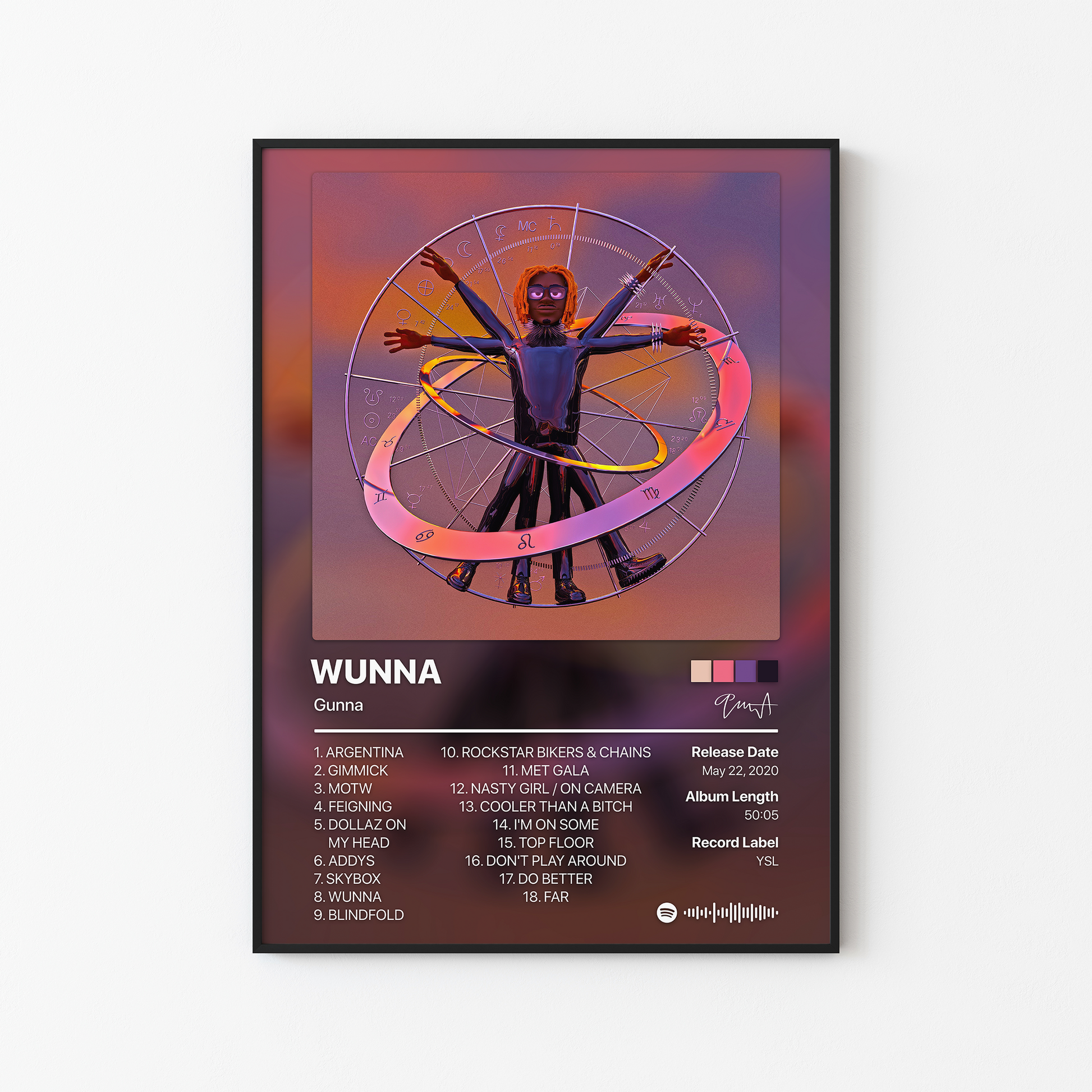 Gunna WUNNA Album Poster