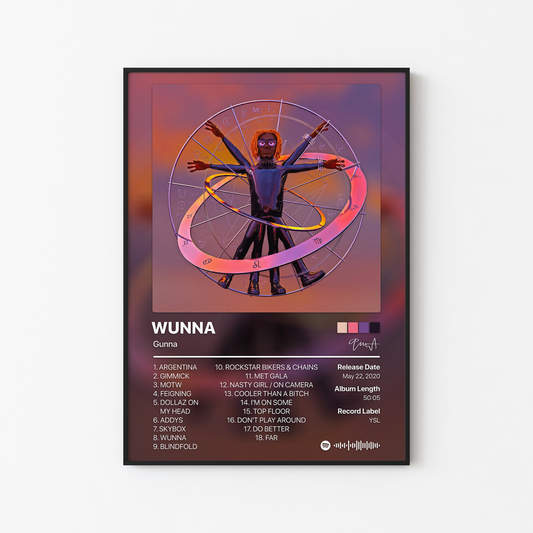Gunna WUNNA Album Poster
