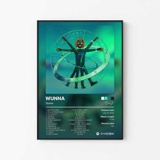 Gunna WUNNA (Deluxe) Album Poster