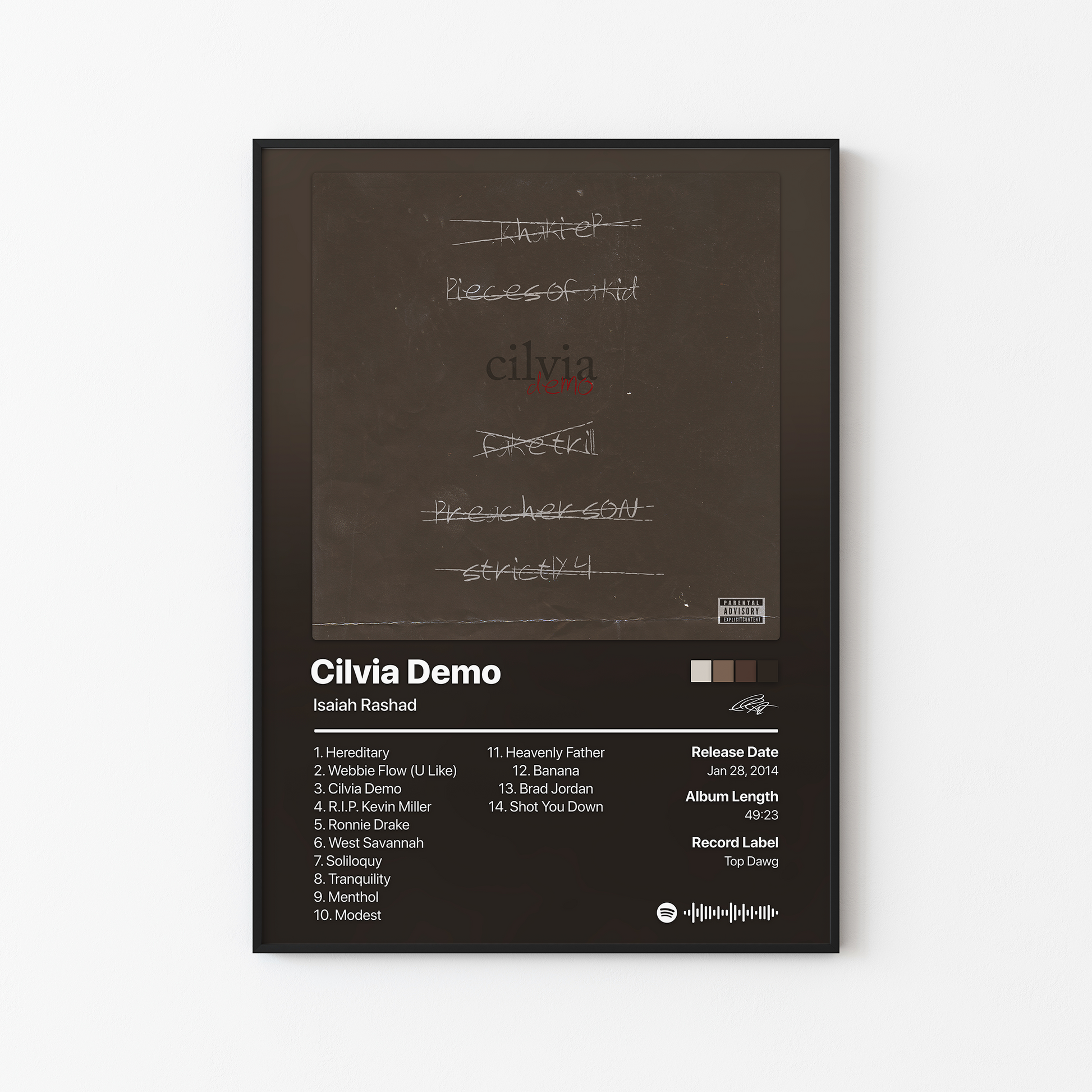 Isaiah Rashad Cilvia Demo Album Poster