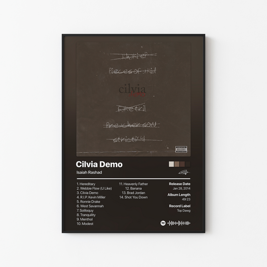 Isaiah Rashad Cilvia Demo Album Poster