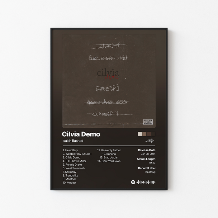 Isaiah Rashad Cilvia Demo Album Poster
