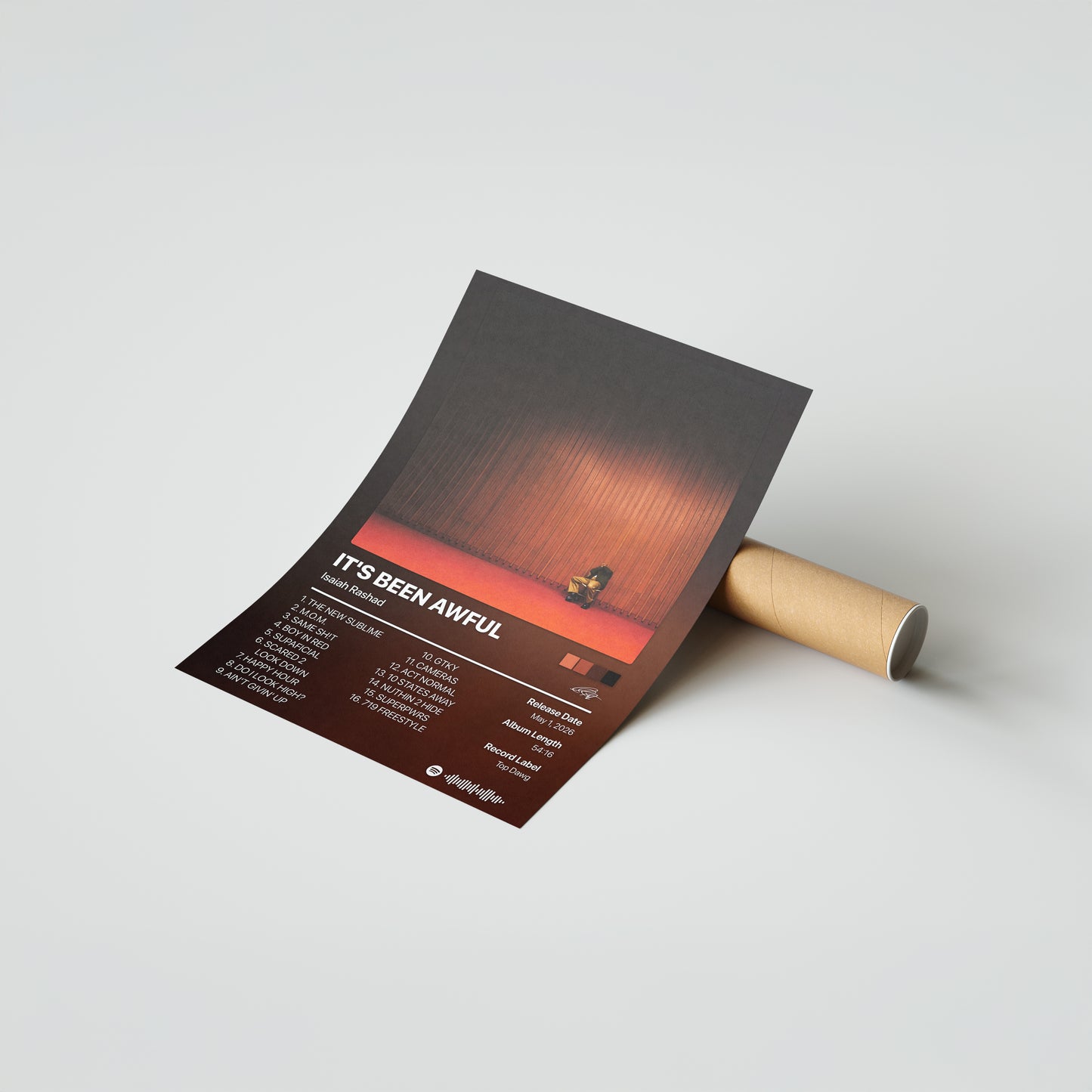 Isaiah Rashad IT'S BEEN AWFUL Album Poster