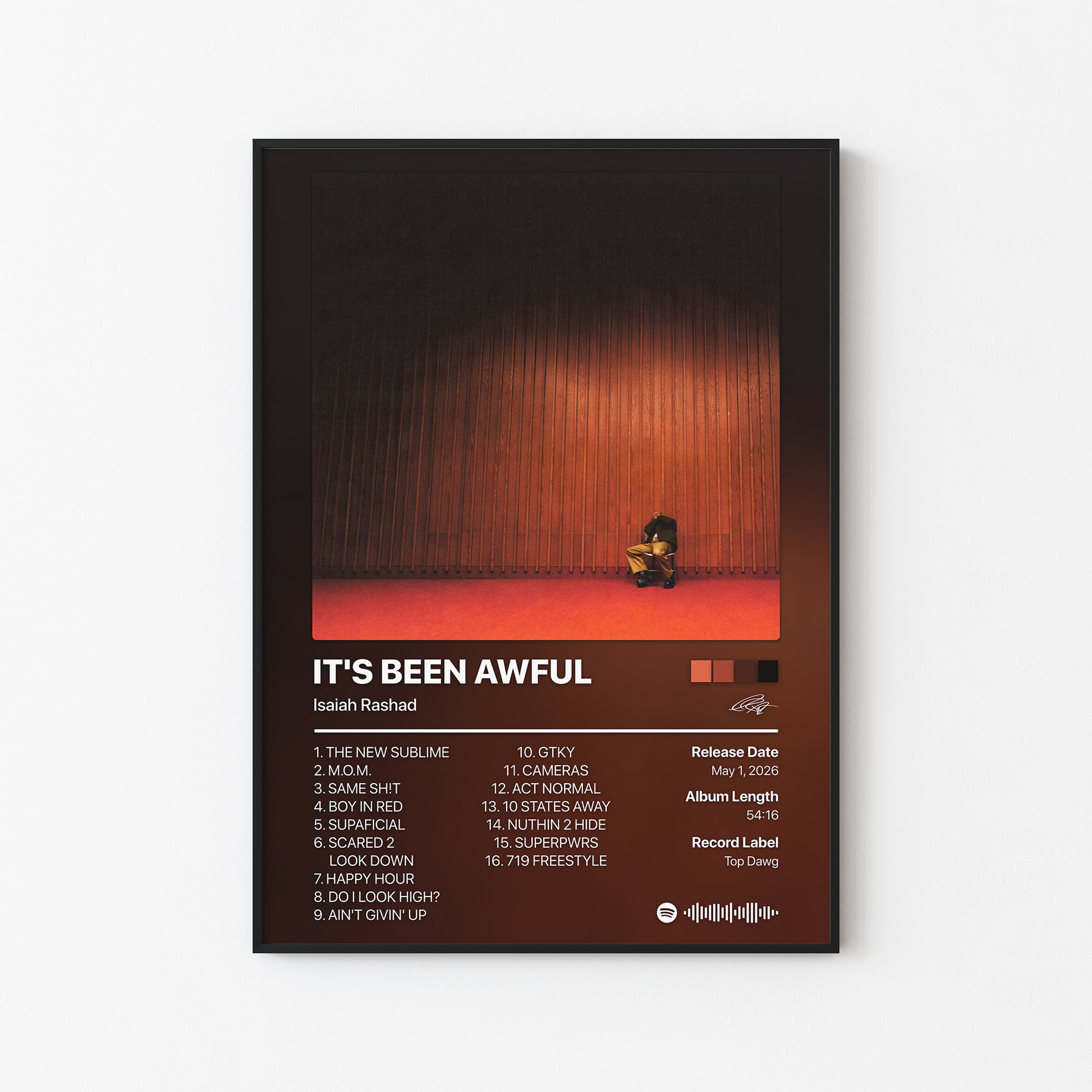 Isaiah Rashad IT'S BEEN AWFUL Album Poster