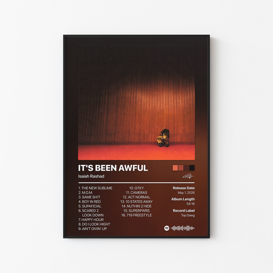 Isaiah Rashad IT'S BEEN AWFUL Album Poster