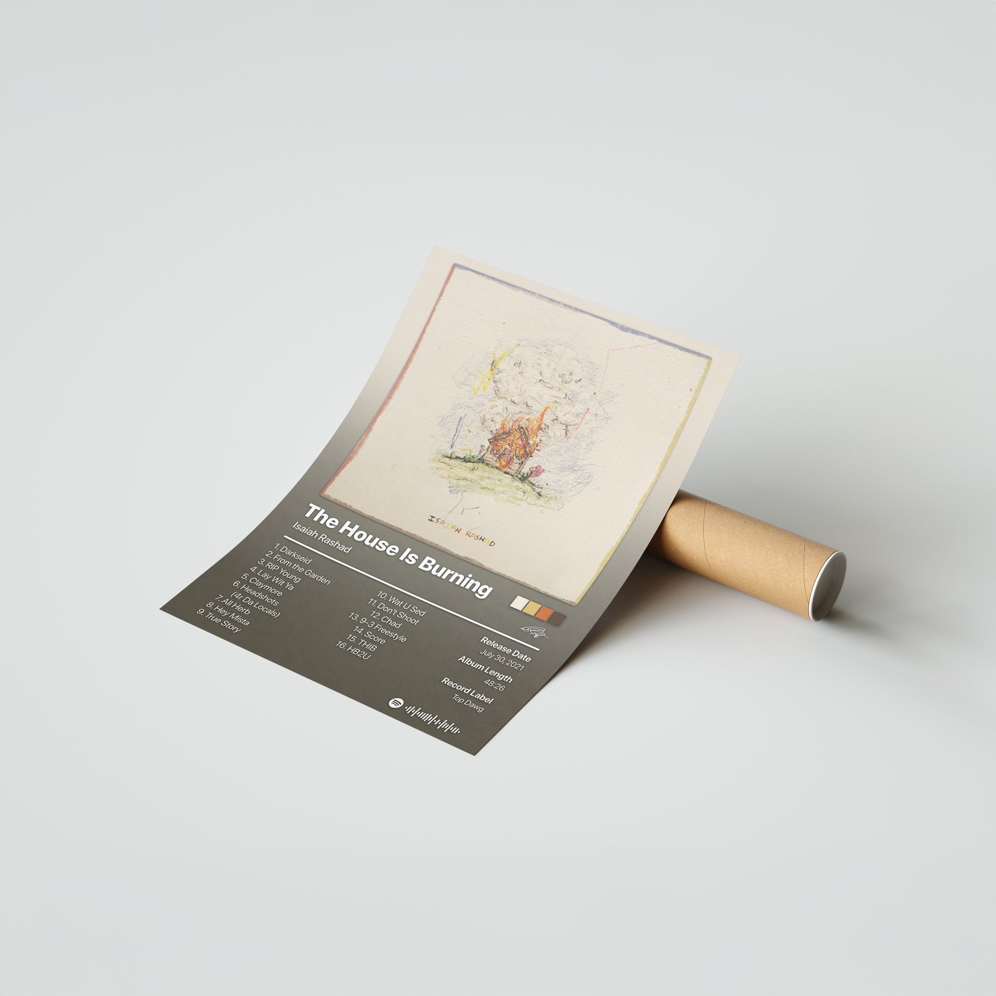 Isaiah Rashad The House Is Burning Album Poster