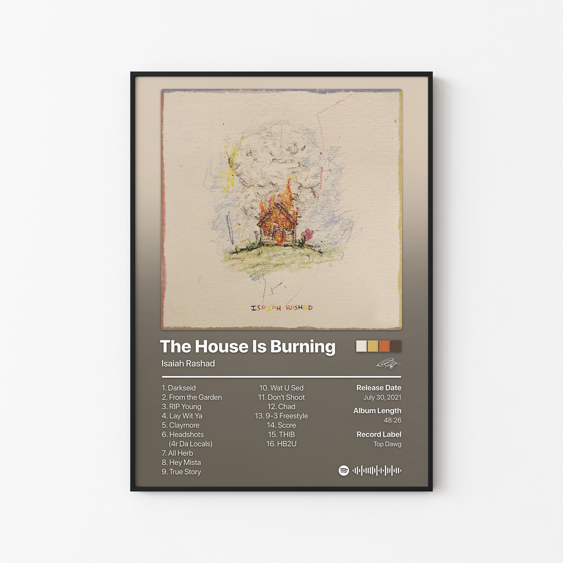 Isaiah Rashad The House Is Burning Album Poster