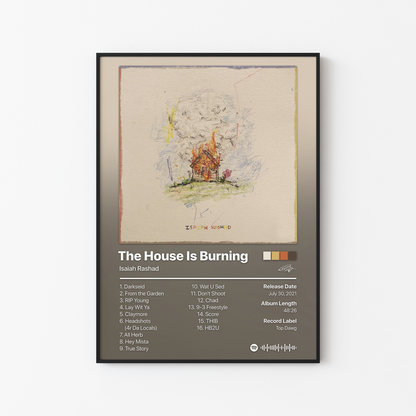 Isaiah Rashad The House Is Burning Album Poster