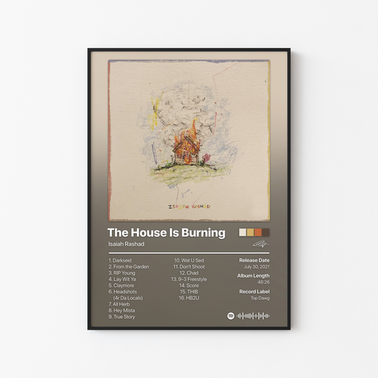 Isaiah Rashad The House Is Burning Album Poster