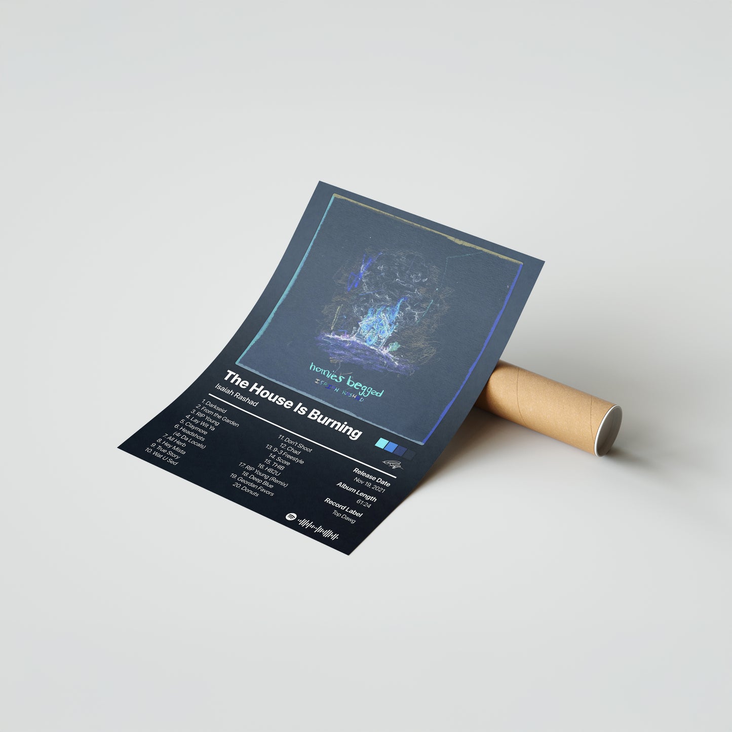 Isaiah Rashad The House Is Burning (homies begged) Album Poster