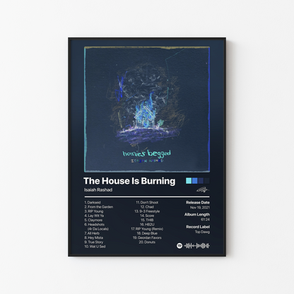 Isaiah Rashad The House Is Burning (homies begged) Album Poster